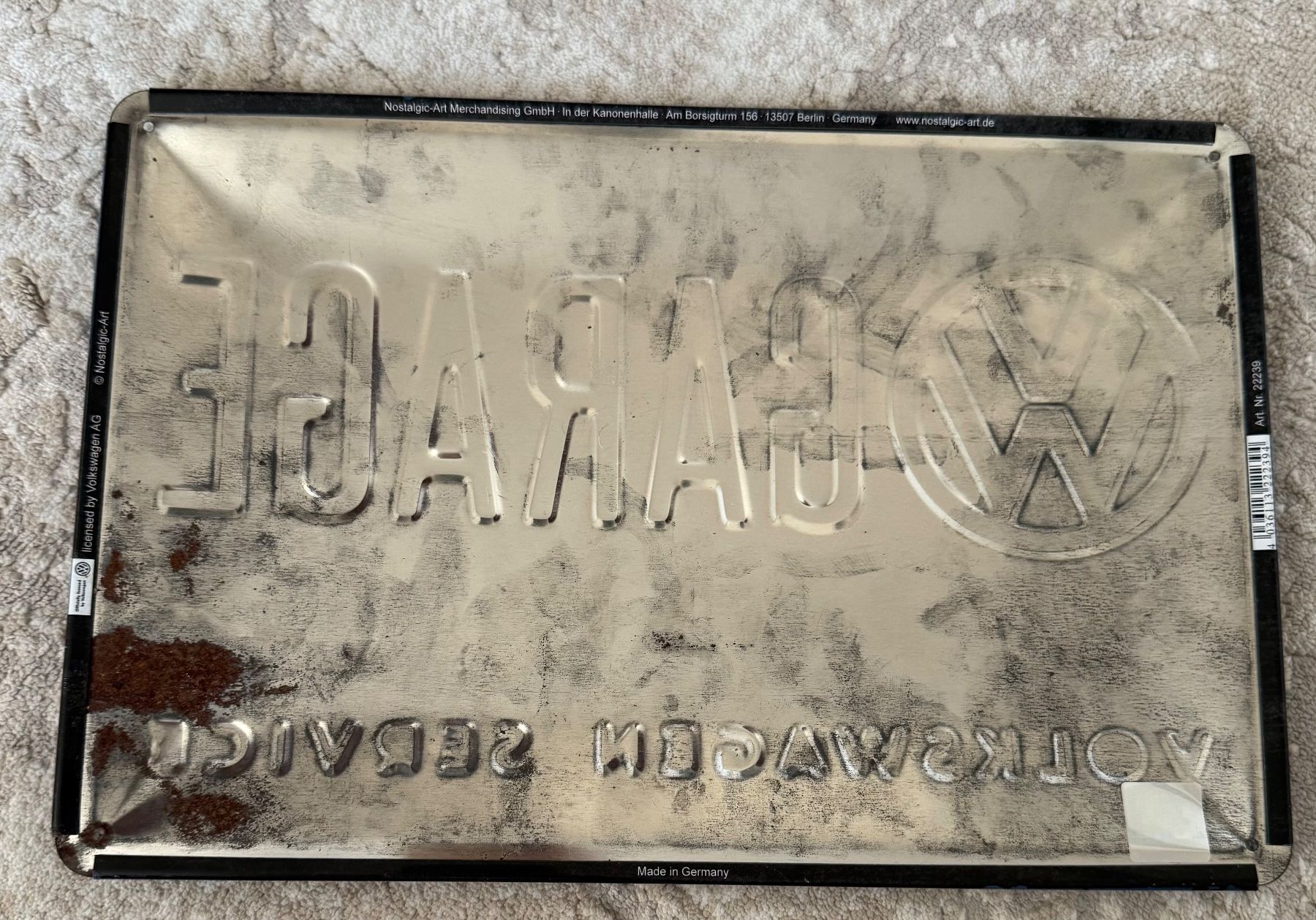 Volkswagen Ecriteaux: Schild Metall, Volkswagen – D'occasion à Wohlen AG par thr_t5x8 2