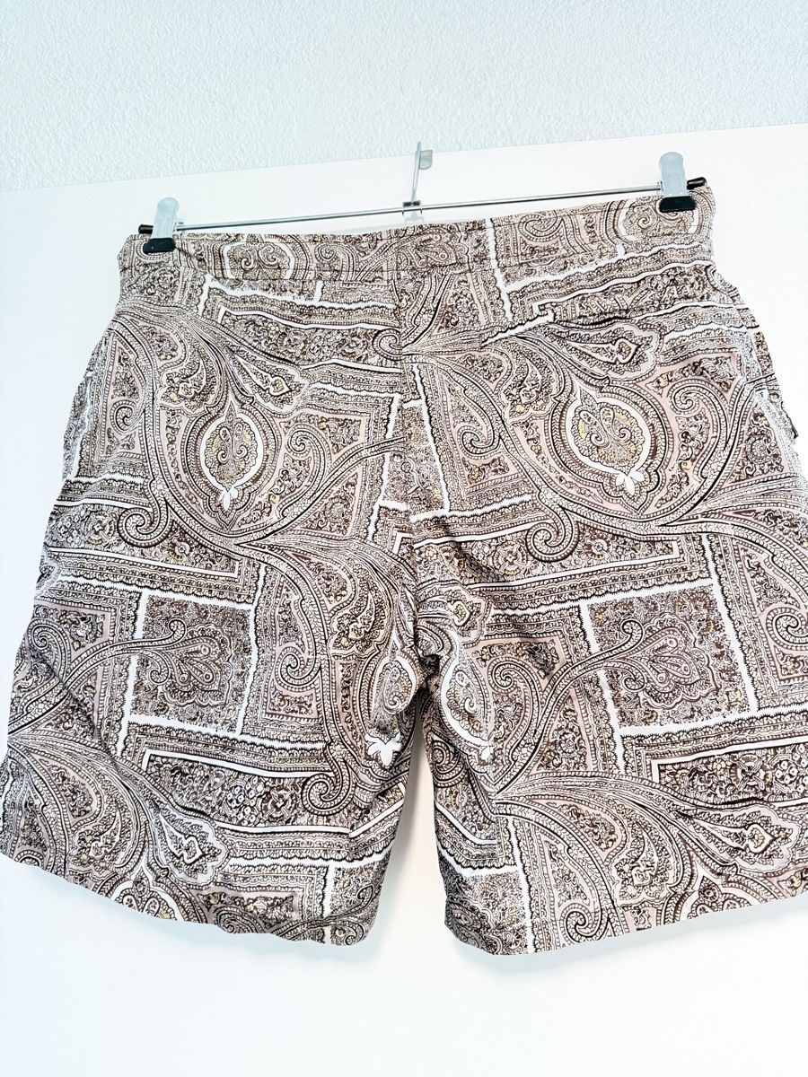 Prada Caleçons de bain: Prada Badehose mit einem kunstvollen Allover-Paisley-Muster. – D'occasion à Zürich par aussortiert 6