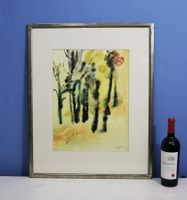 Hans Gérold Veraguth, Aquarell  "Foret Galicienne" von 1971.