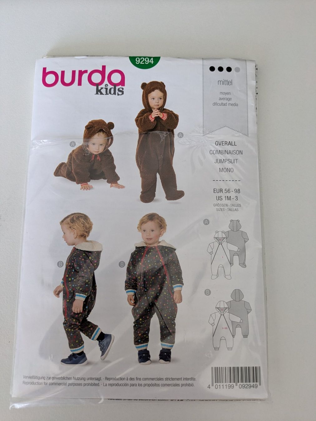 Cartamodelli: Schnittmuster: Burda 9294 – Usato da Bern venduto da macsandra