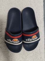 Badeschlappen Ellesse dunkelblau mit Elesse Logo, Grösse 36