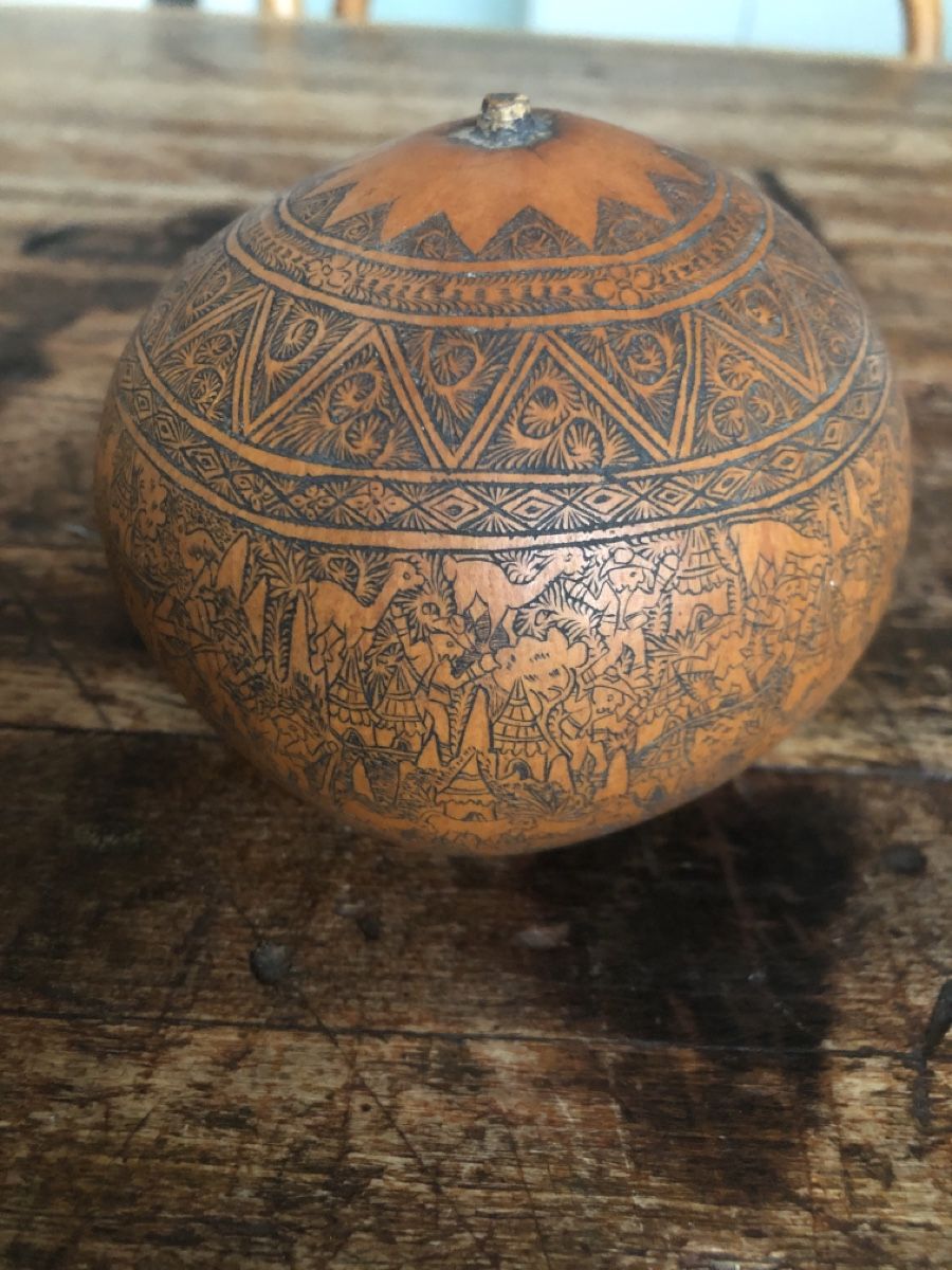 Sculture & Statue: Peru Folk Kunstobjekt Gourd - Mate Burilado – Usato da Hedingen venduto da jackie74 3