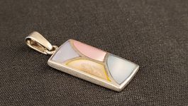 Silber-Anhänger mit Perlutt-Einlage
