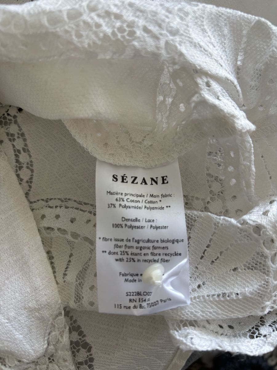 Sezane Camicette: Sezane White Lace Blouse – Nuovo (secondo la descrizione) da Wollerau venduto da Dolder23 2