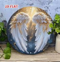 SCHÖNES 2D DEKOSCHILD *ENGELFLÜGEL* 20X20CM NEU + OVP