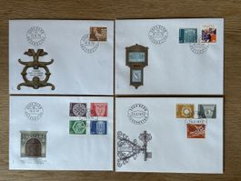 Schweiz - 1973-1975 ARCHITEKTUR FDC 534-542