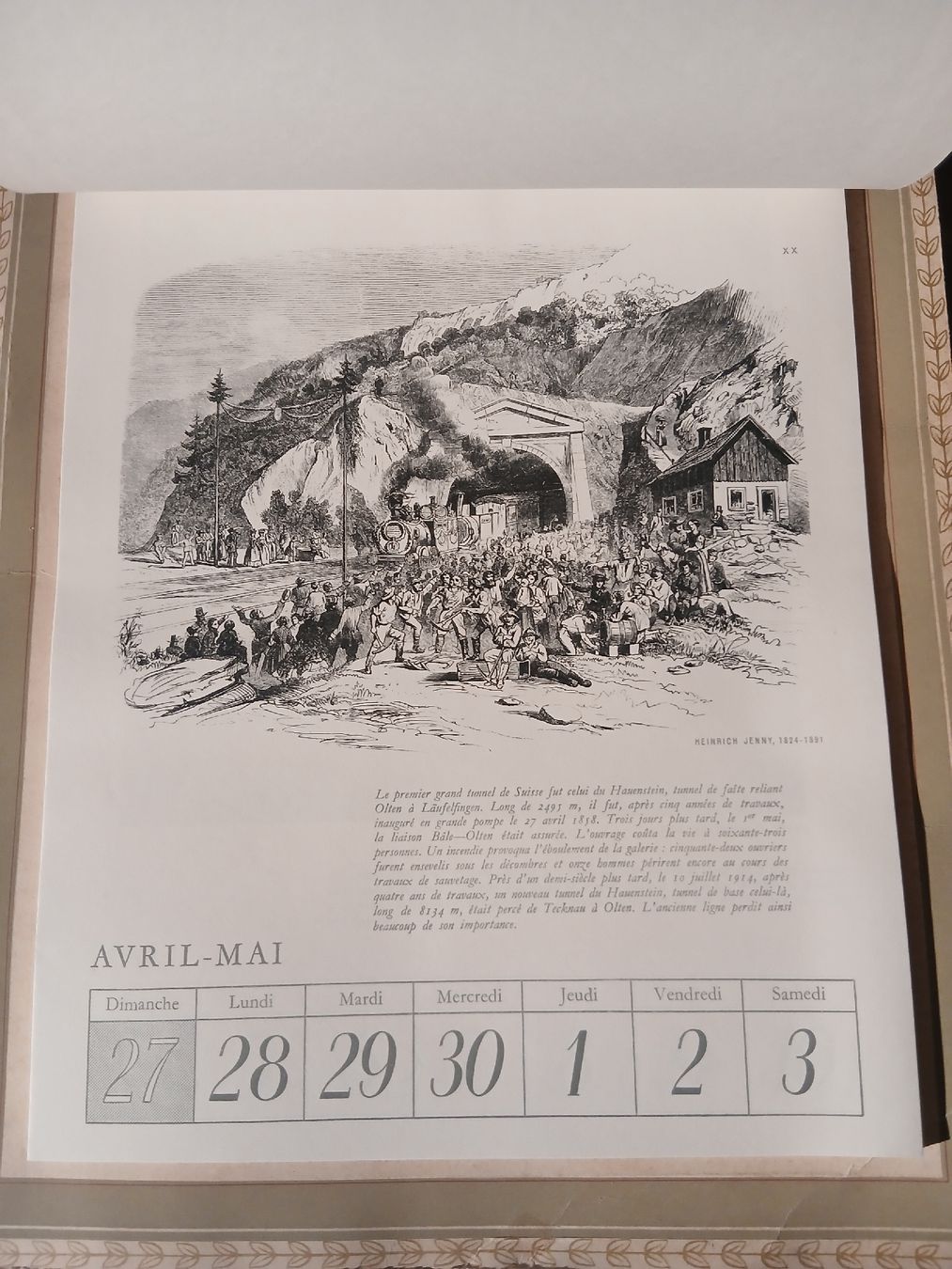 Calendari: Calendrier CFF/SBB 1847-1947, 52 images – Usato da Belfaux venduto da frifri500 2