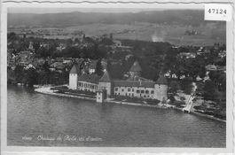Chateau de Rolle, vu d'avion - Flugaufnahme Aeroport Lausann