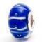 Glas Bead (No 21) blau/weiss - Neu