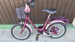 Kinderfahrrad lila 14 Zoll gebraucht mit Korb