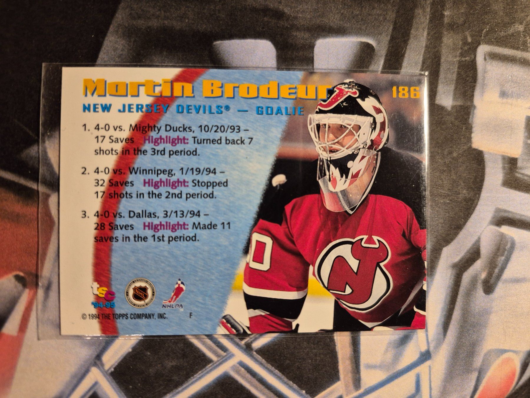 NHL Carte collezionabili: NHL Martin Brodeur New Jersey Devils – Usato da Treiten venduto da Sauber73 1