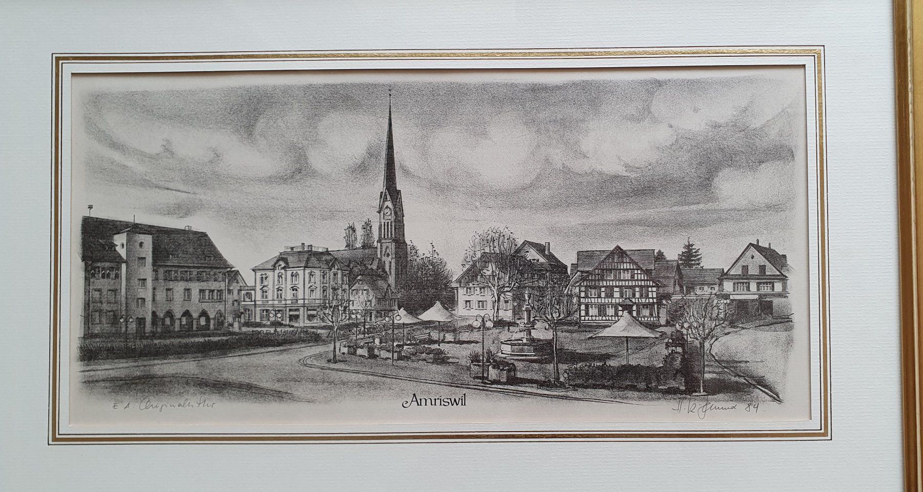 Grafica & Litografie: Bild - Lithographie von Amriswil – Usato da Kreuzlingen venduto da Rschweiz1 3