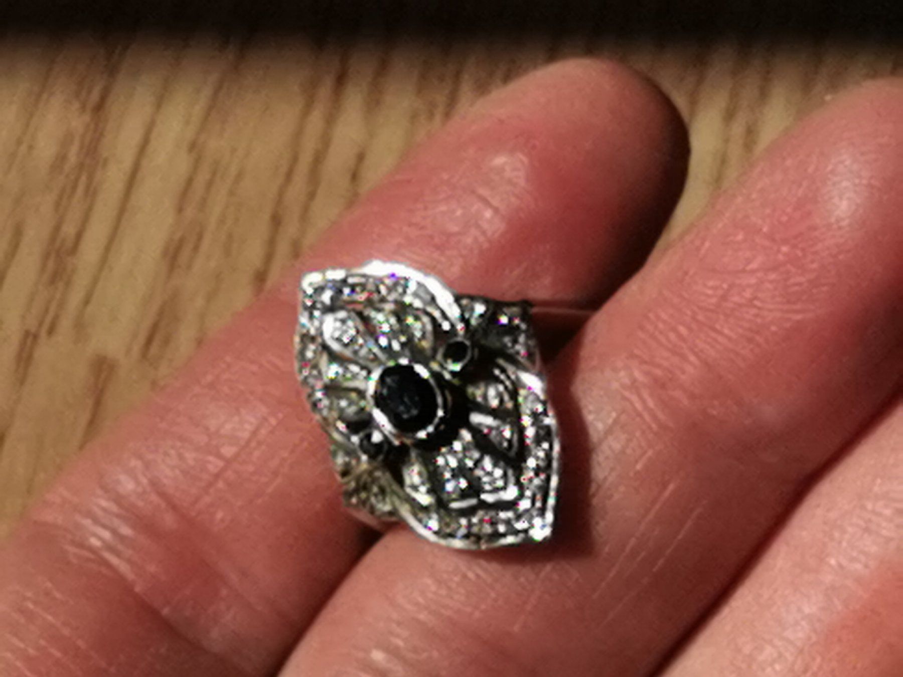 Bagues: Damen Silber 925 Ring Ring mit Saphire – Neuf (Voir description) à Schlieren par vlalif 9