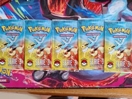 Pokémon POP Serie 3 - 5 x LEERE !! Booster