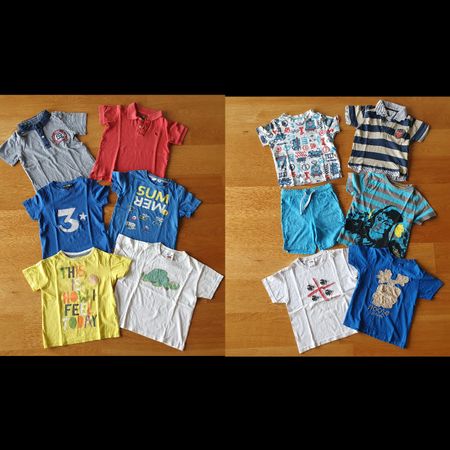 Kleiderpaket Gr. 104 (T-Shirt, Polos, Short)