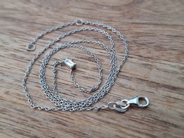 Halskette Weissgold 18K (punziert 750) Diamant Anhänger