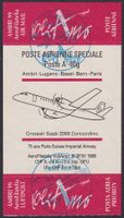 Flugpost Werbe Vignette vom Flugmeeting AMBRI TI 1999