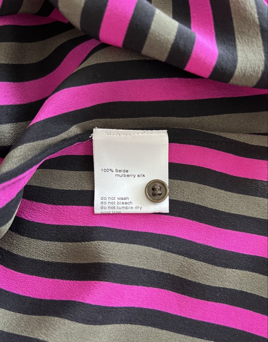 Akris Camicette: Akris punto Bluse gestreift 100% Seide Grösse 38 – Nuovo (secondo la descrizione) da Uster venduto da Family_Boutique 4