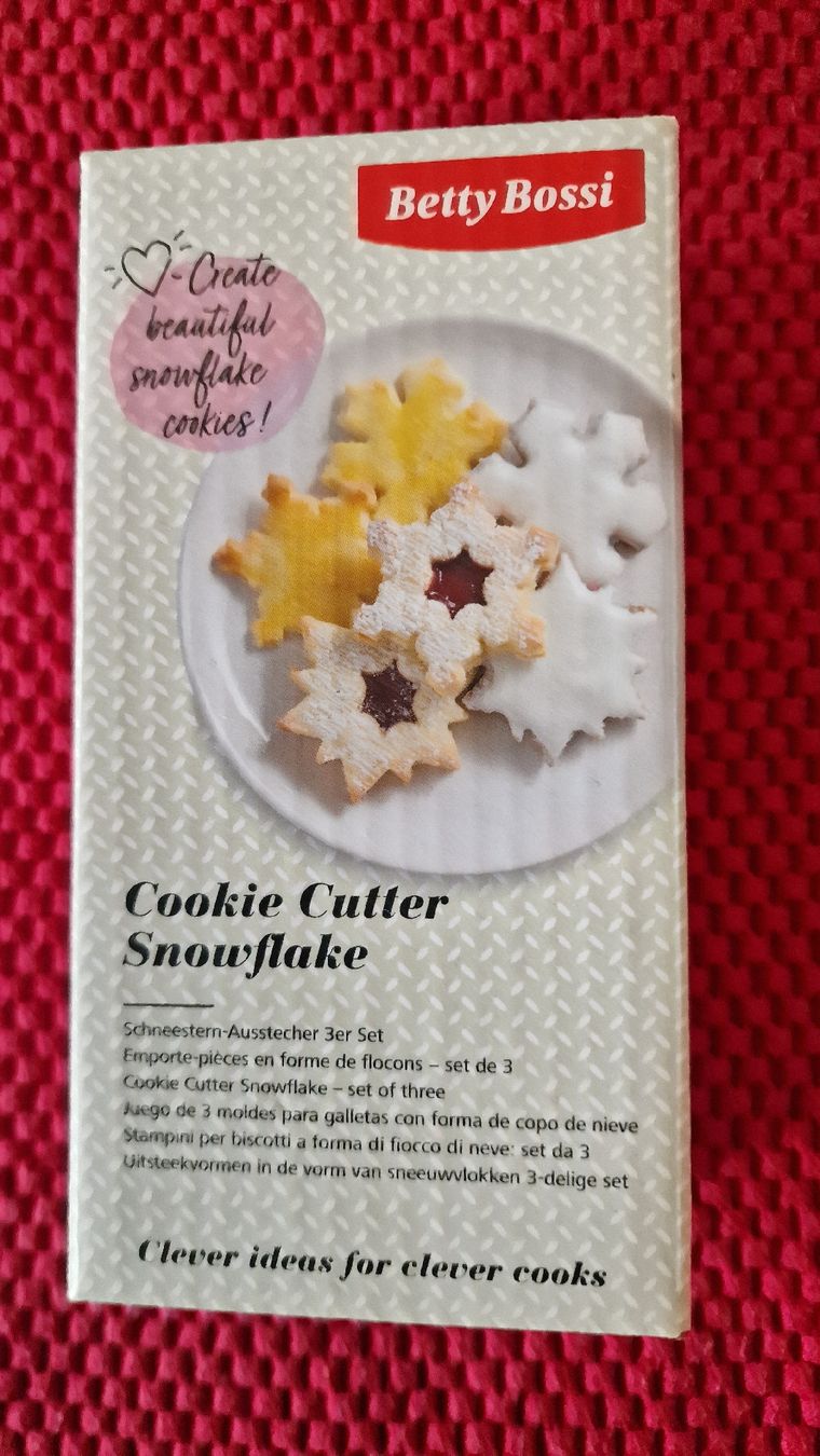 Betty Bossi Teglie da forno: Schneestern-Spitzbuben Ausstecher Set von Betty Bossi – Nuovo e nell'imballaggio originale da Zürich venduto da Gabced