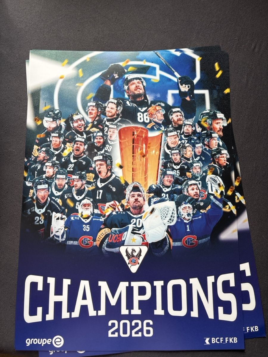 Foto & Immagini: Gottéron Meister Poster – Nuovo e nell'imballaggio originale da Rechthalten venduto da Thierry_89