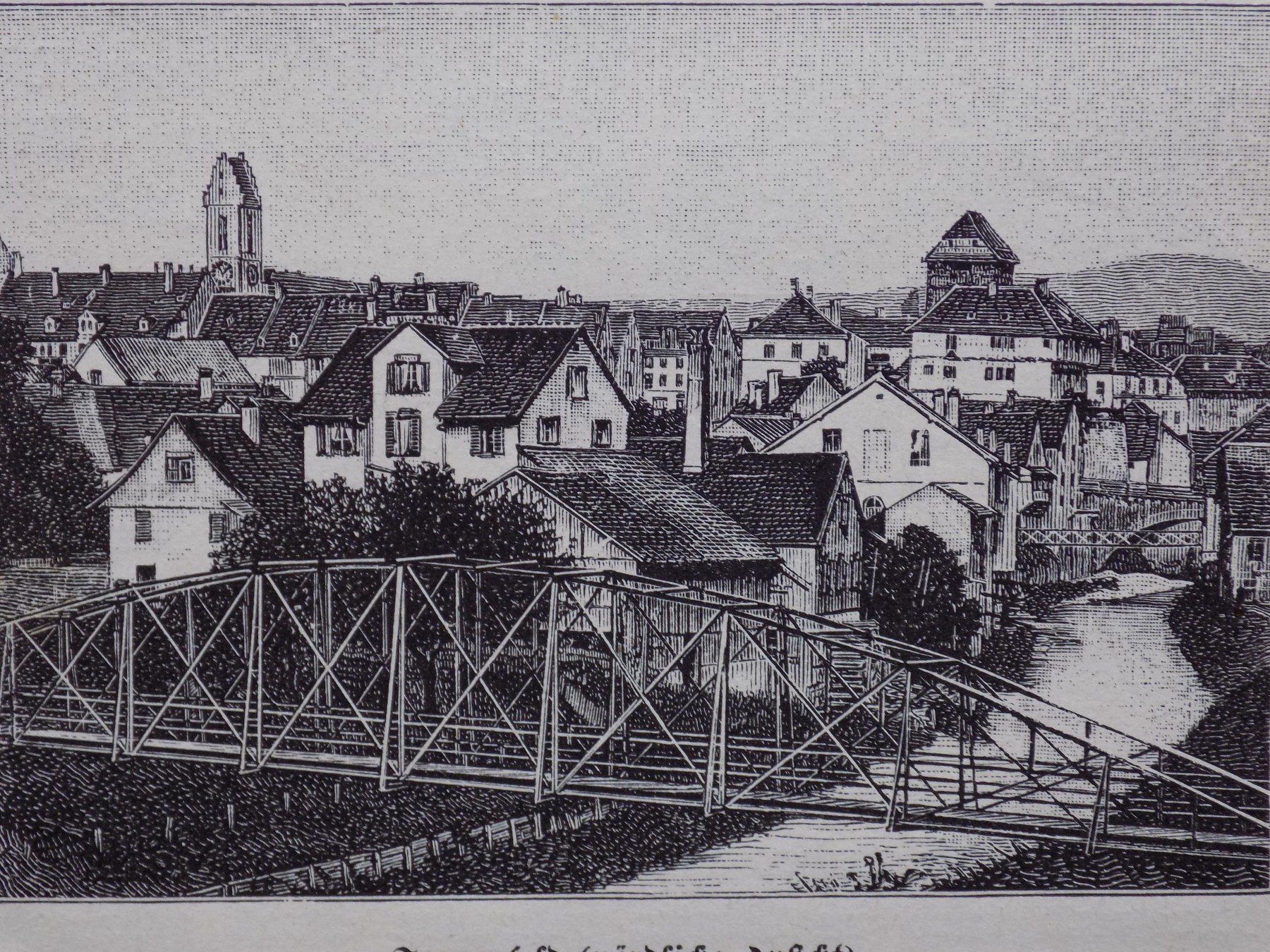Gravures: Frauenfeld Xylographie – D'occasion à Risch par Rischli15 3