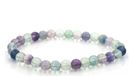 Fluorit Kugeln 6mm Armband Extra