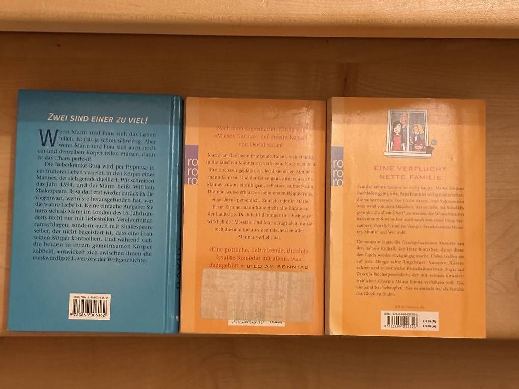 Libri: 3 Bücher von David Safier – Usato da Müllheim Dorf venduto da Schja 1