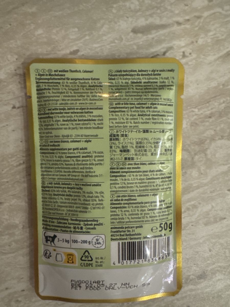 Nourriture: Animonda Vom Feinsten Katzenfutter 4 Beutel gemischt – Neuf avec emballage d'origine à Kreuzlingen par eli_qm8d 2