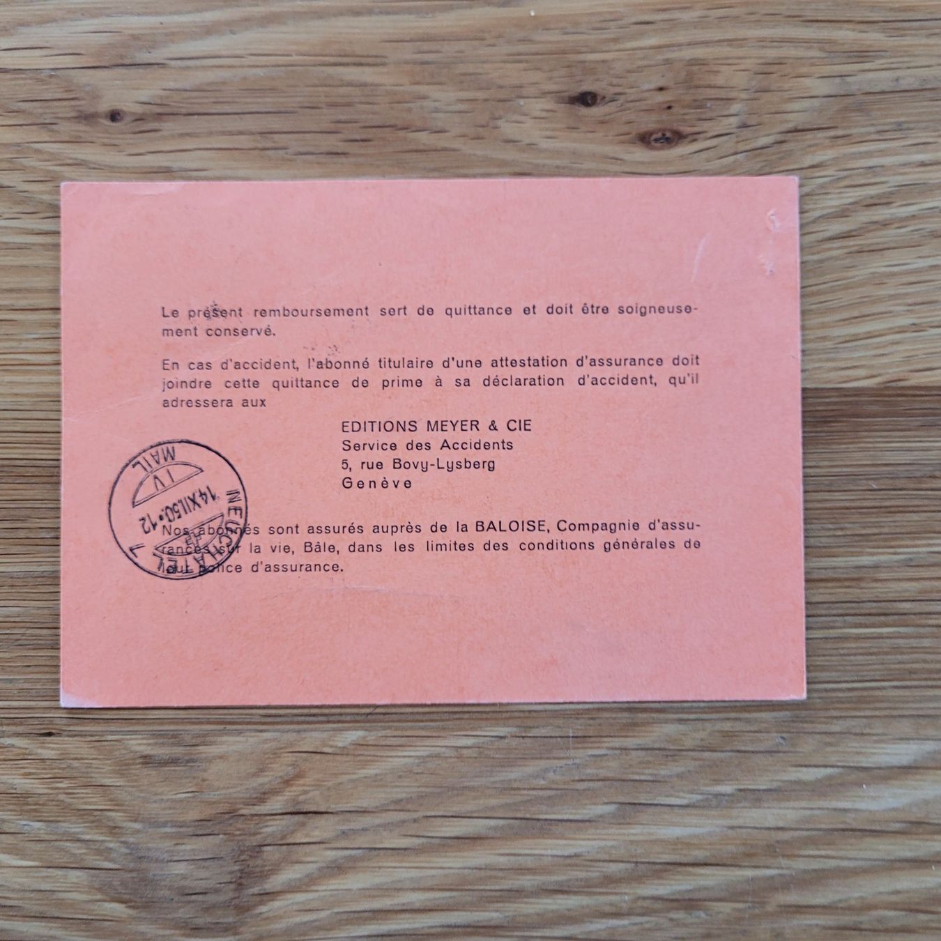 Tous les timbres: Nachnahme Remboursement Abo. Neuchâtel 1950 – D'occasion à Biel/Bienne par Destockweb 1