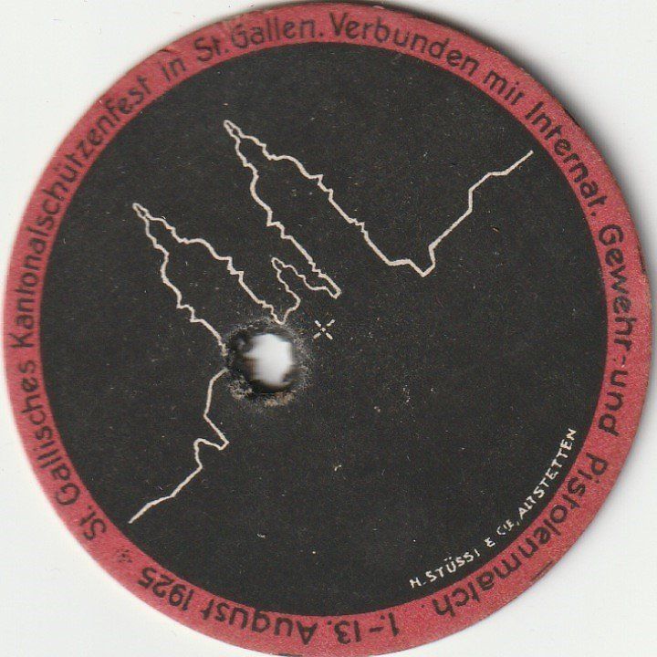Sonstige Antiquitäten & Kunst: St.Gallen-Schützenscheibe-1925,selten. – Gebraucht aus uttwil von Koehlerfred