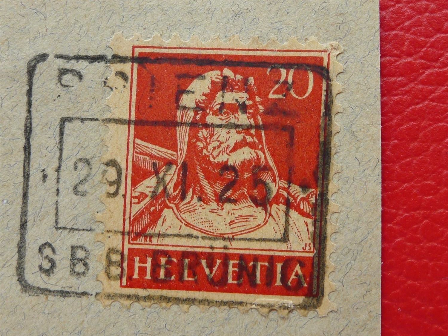 Tutti i francobolli: BAHNPOST: BRIENZ S.B.B. BRÜNIG 1925, (Stempel Eingefasst !) – Usato da Sursee venduto da Luzernerraute 1