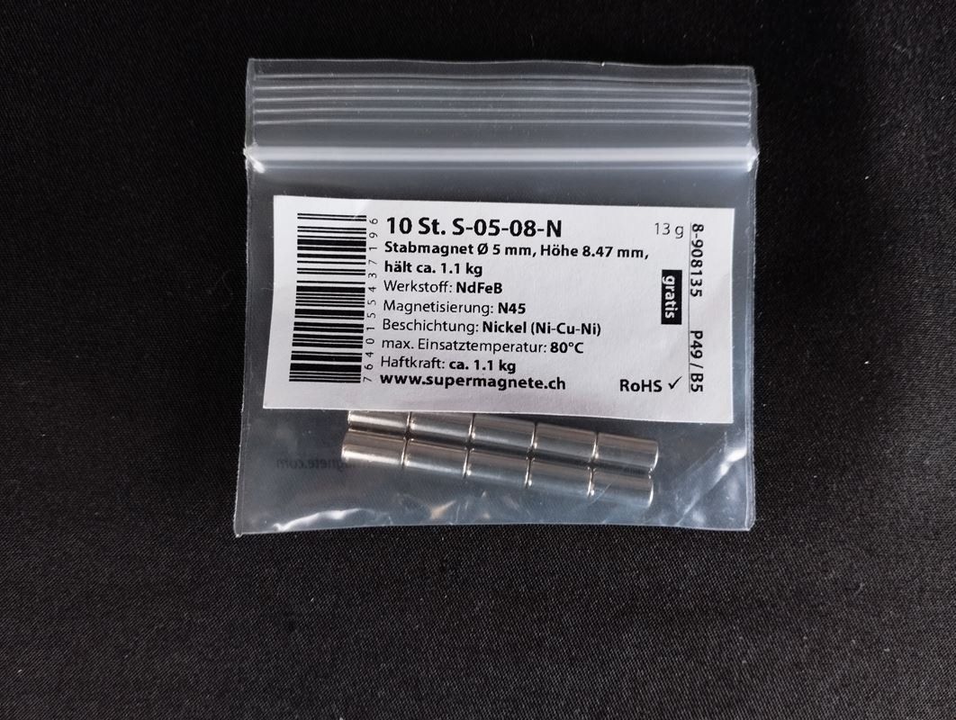 Calamite: SUPERMAGNETE Magnet-Set – Usato da Schübelbach venduto da Restwert_Schubelbach 5