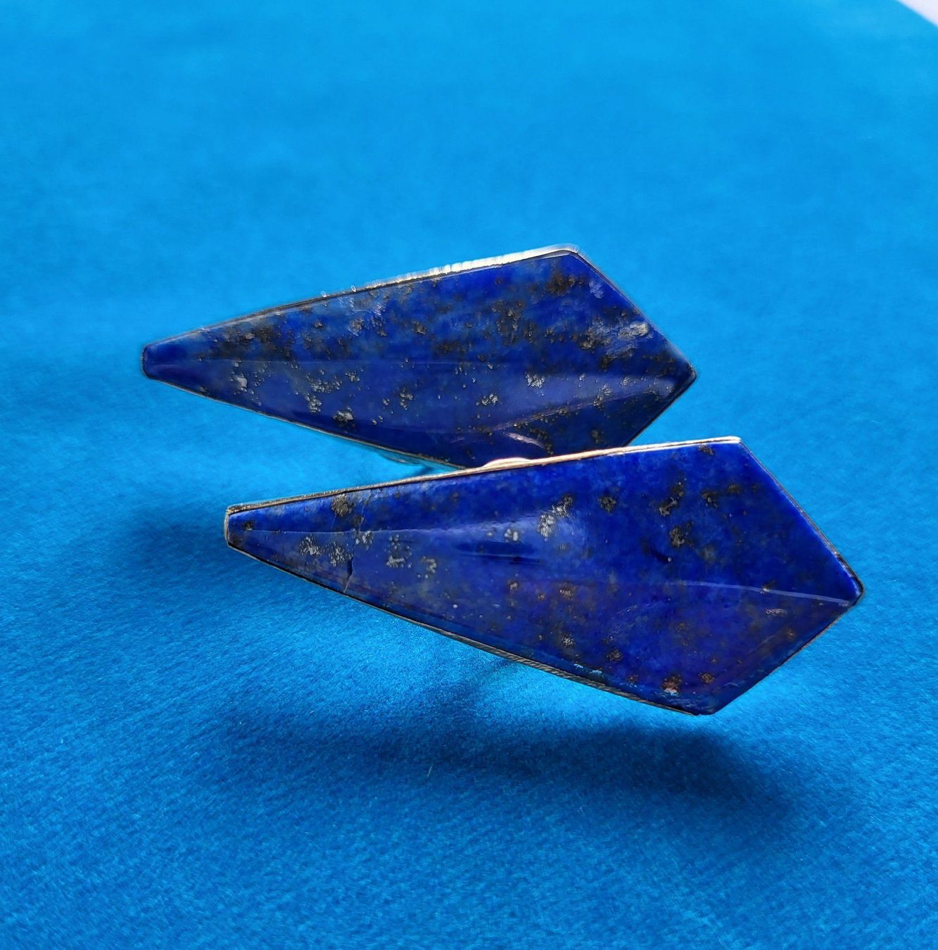 Orecchini pendenti & Orecchini a lobo: 18 Karat Gold 750 Ohrstecker Mit Lapislazuli – Usato da Wald ZH venduto da Aniade 4
