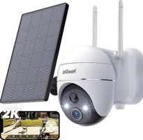 ieGeek 2K Überwachung aussen Akku, Solar Überwachungskamera