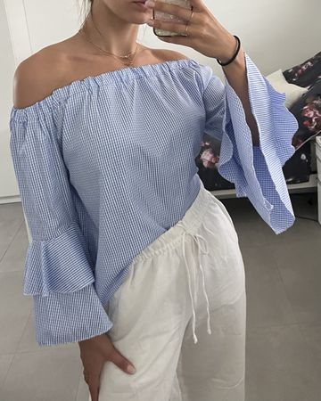 Chemise d’été bleu taille S/M