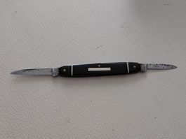 Taschenmesser Eicker Solingen DRP schwarz mit Etui Vintage