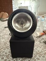 Spotlampe schwarz Sockelfunktion neuwertig