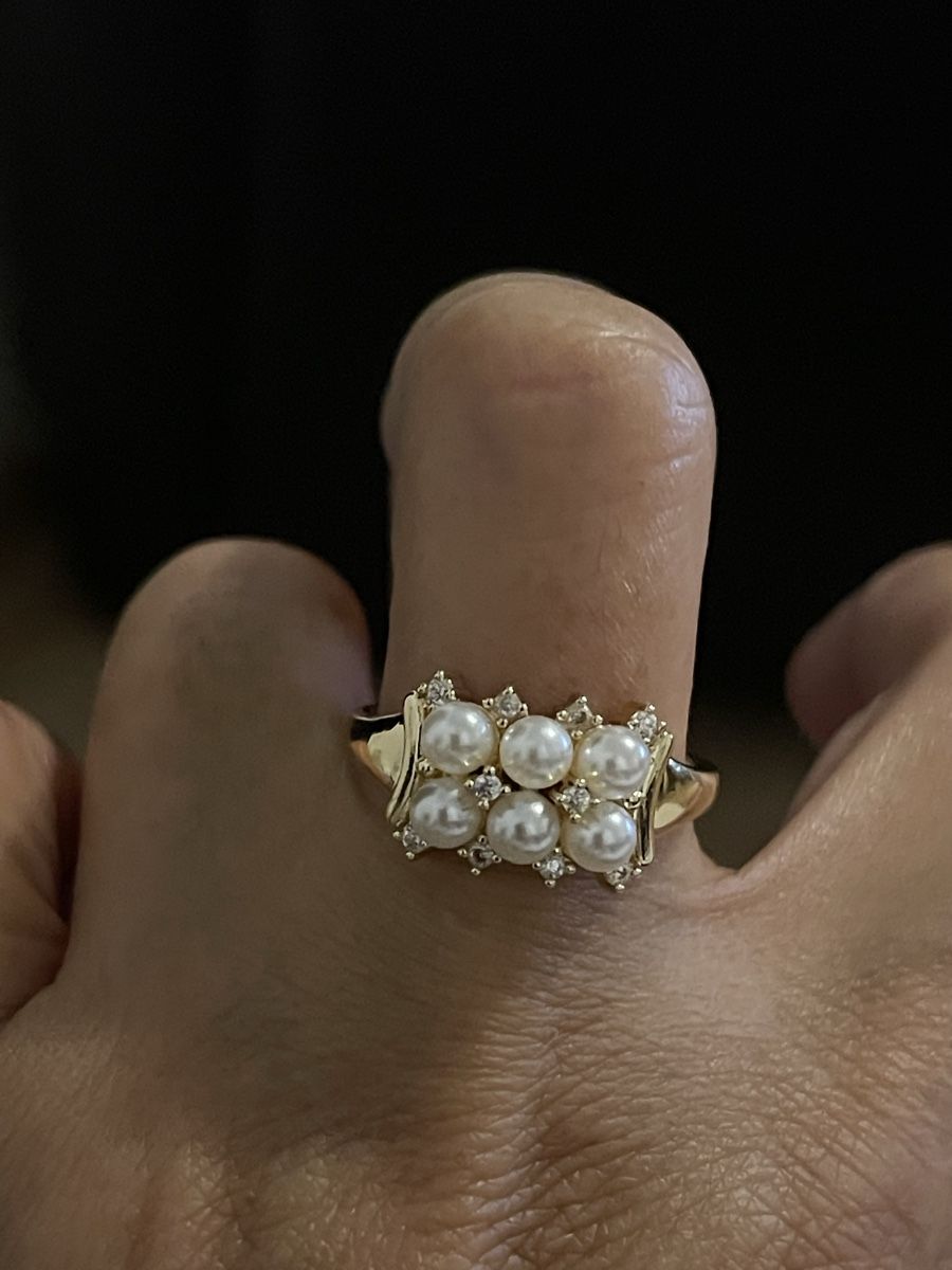 Anelli: Bague vintage avec perles 60 neuve chic – Nuovo (secondo la descrizione) da Kloten venduto da Vermicelles