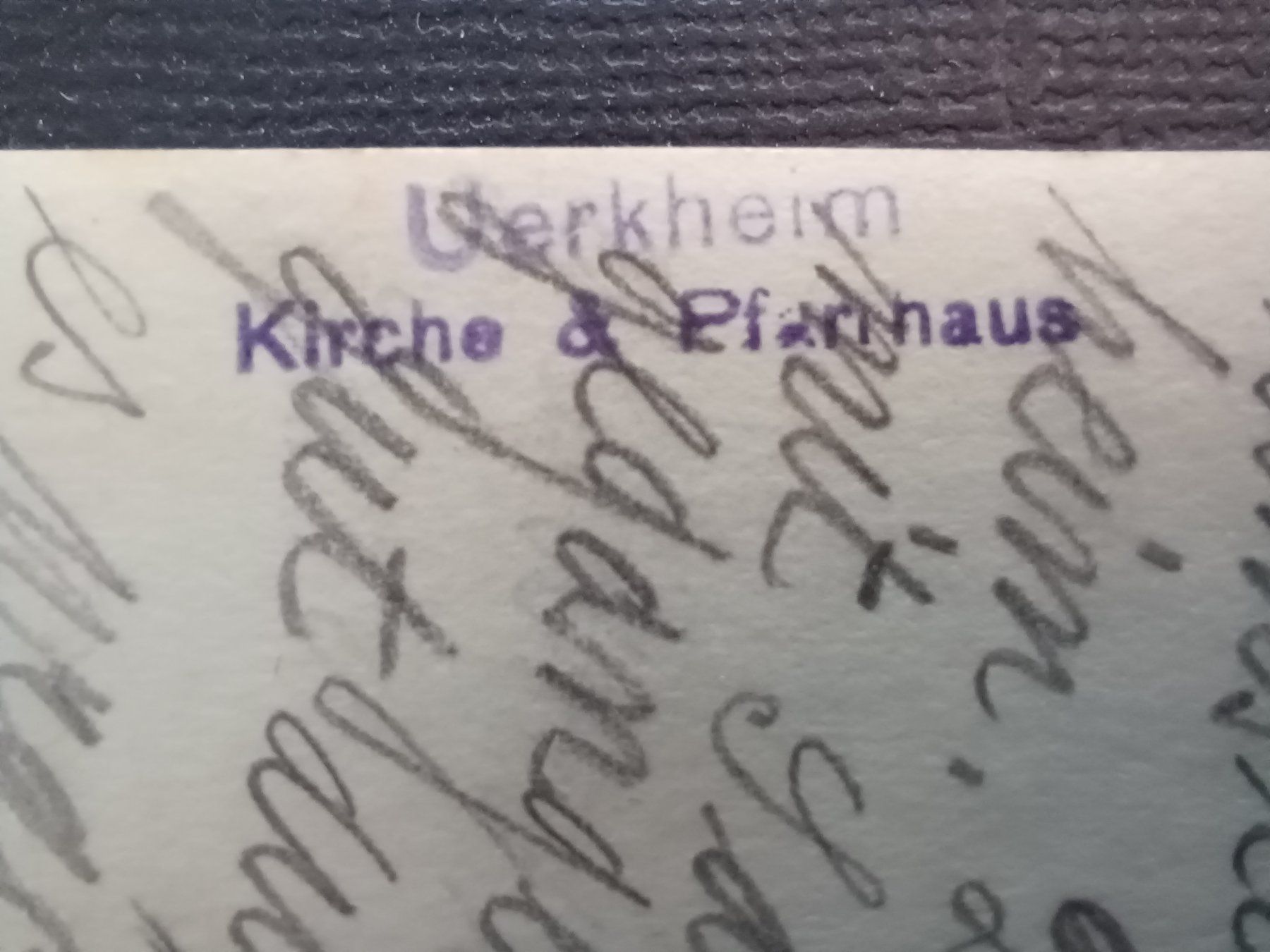 Ansichtskarten: AG, Kirche und Pfarrhaus Uerkheim, 1927 – Gebraucht aus Aarau Rohr von mgvw 1
