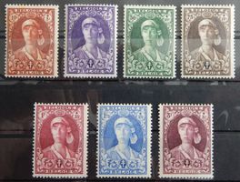 Belgien Kat. 315-321 * 1931 Kat. 95 Euro