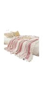kuscheldecke rosa weiss 