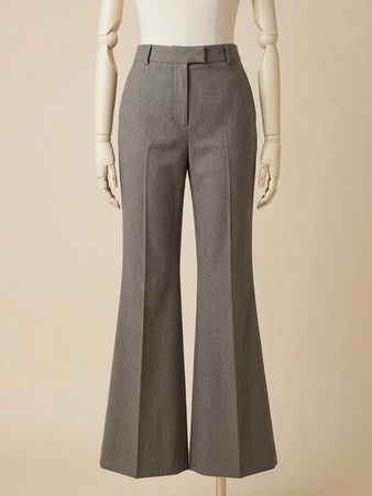 MNG Selection Flared Trousers Grey Size EUR 38 US 6
