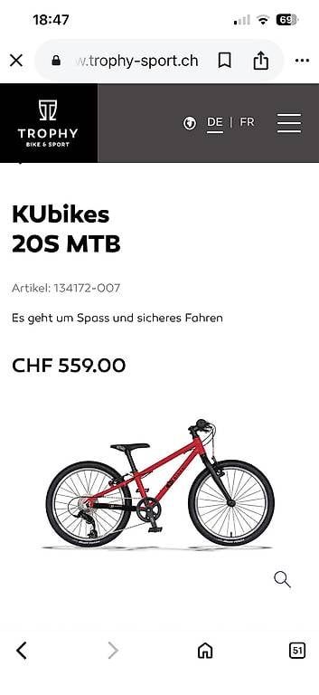 Biciclette: KU bikes Kindervelo – Usato da Lachen SZ venduto da Tarnnetz 1