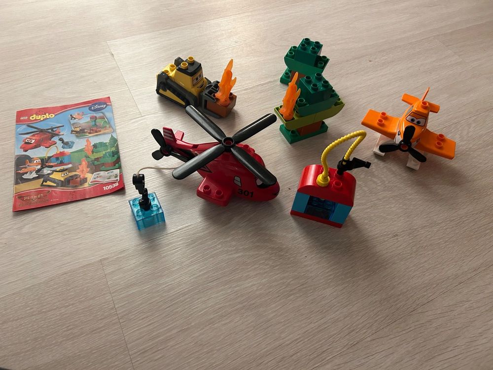 2 komplette Duplo-Sets 10538 & 6132 / Firefighters 3