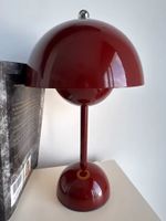 Designerklassiker Stil Blumentopf Tischlampe, Rot!