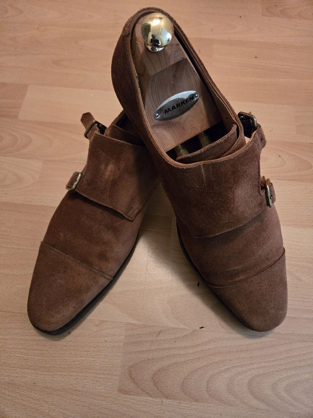 Crockett & Jones Scarpe da uomo: CROCKET & JONES SUEDE MONK – Usato da Zug venduto da f_t_827r