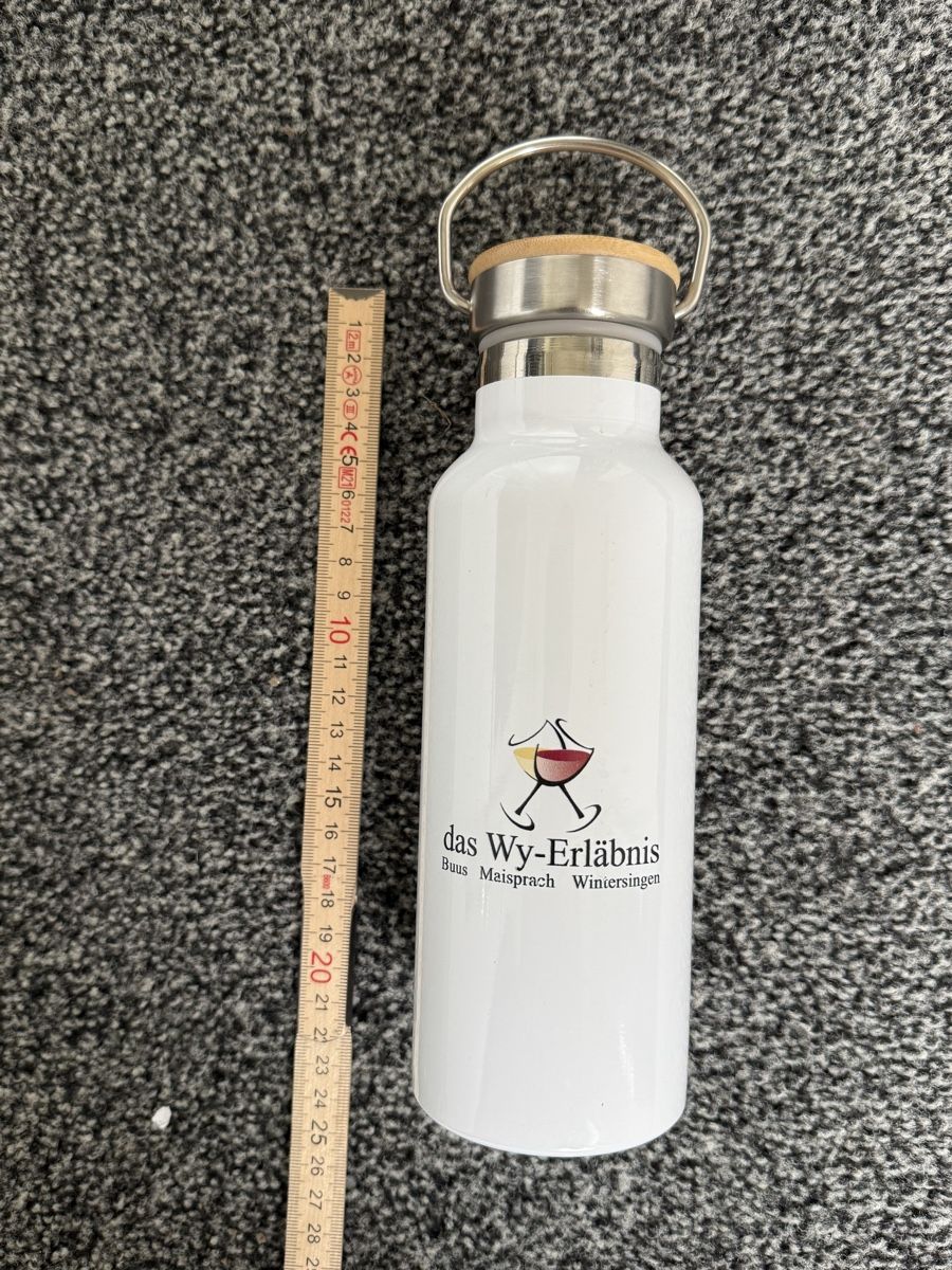Trinkflaschen & Thermosflaschen: Wy-Erläbnis Trinkflasche, Weiss, Top Zustand, – Neu (gemäss Beschreibung) aus Rheinfelden von Fubi92
