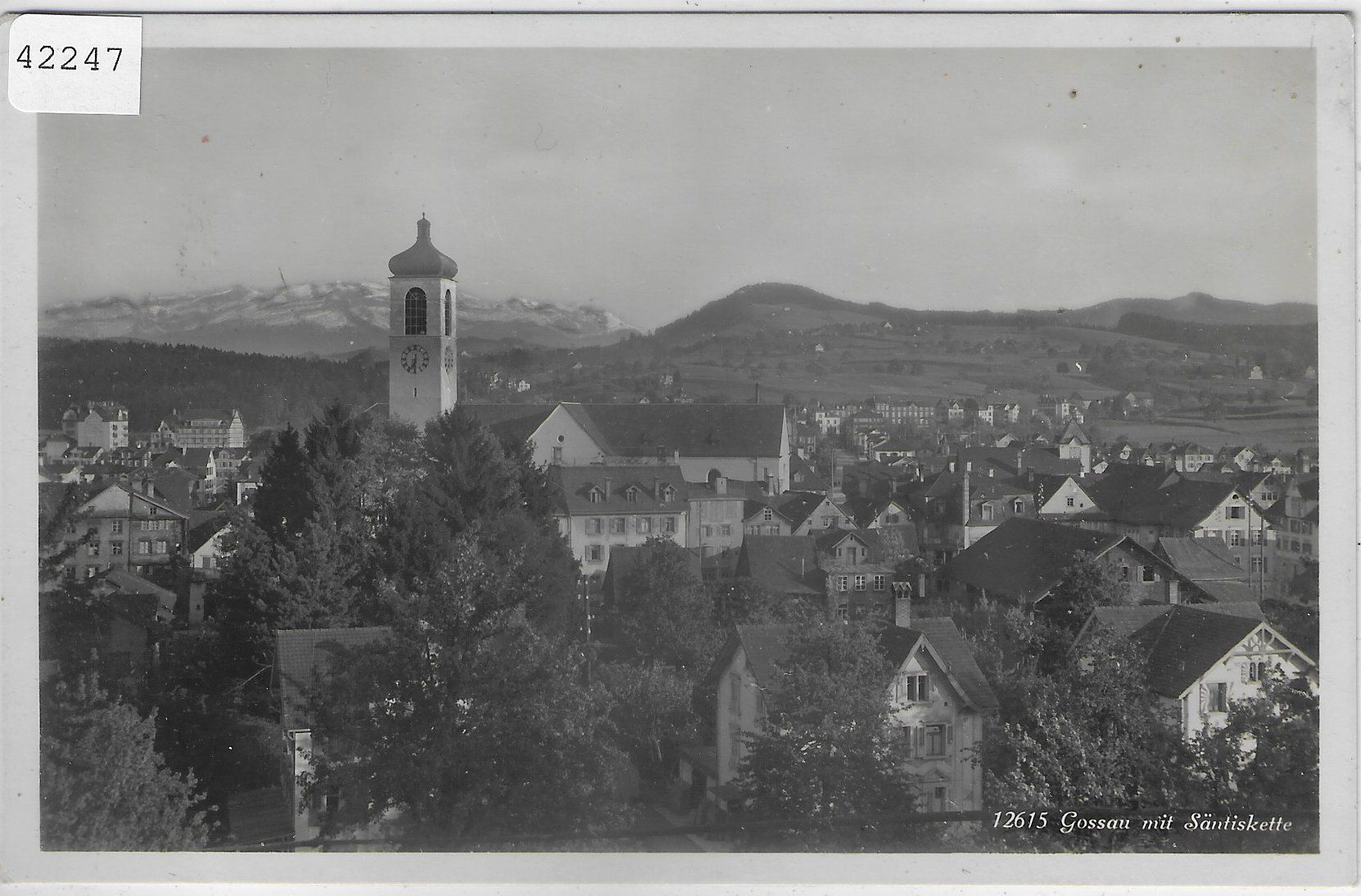 Cartoline postali: Gossau mit Säntiskette – Usato da Ettingen venduto da Kartenplanet