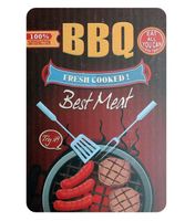 Schönes Blechschild 20x30cm Grill BBQ / Best Meat NEU