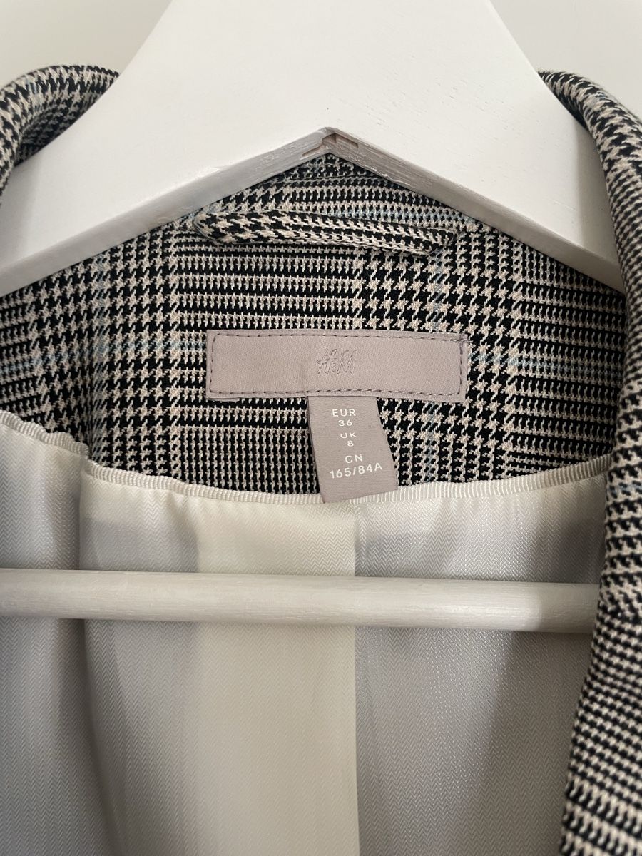 H&M Jacken: H&M Blazer Karomuster grau/blau, Gr. 36 – Gebraucht aus Zürich von katidust 2